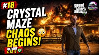 Crystal Maze Chaos Begins! 😳 | GTA 5 Story Mode #18 | Crystal Maze (Before GTA 6) | RTX 3060 Ti