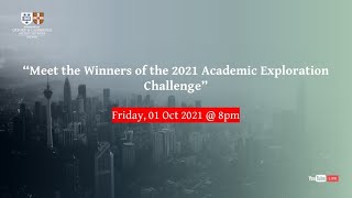 Meet the Winners of 2021 Academic Exploration Challenge