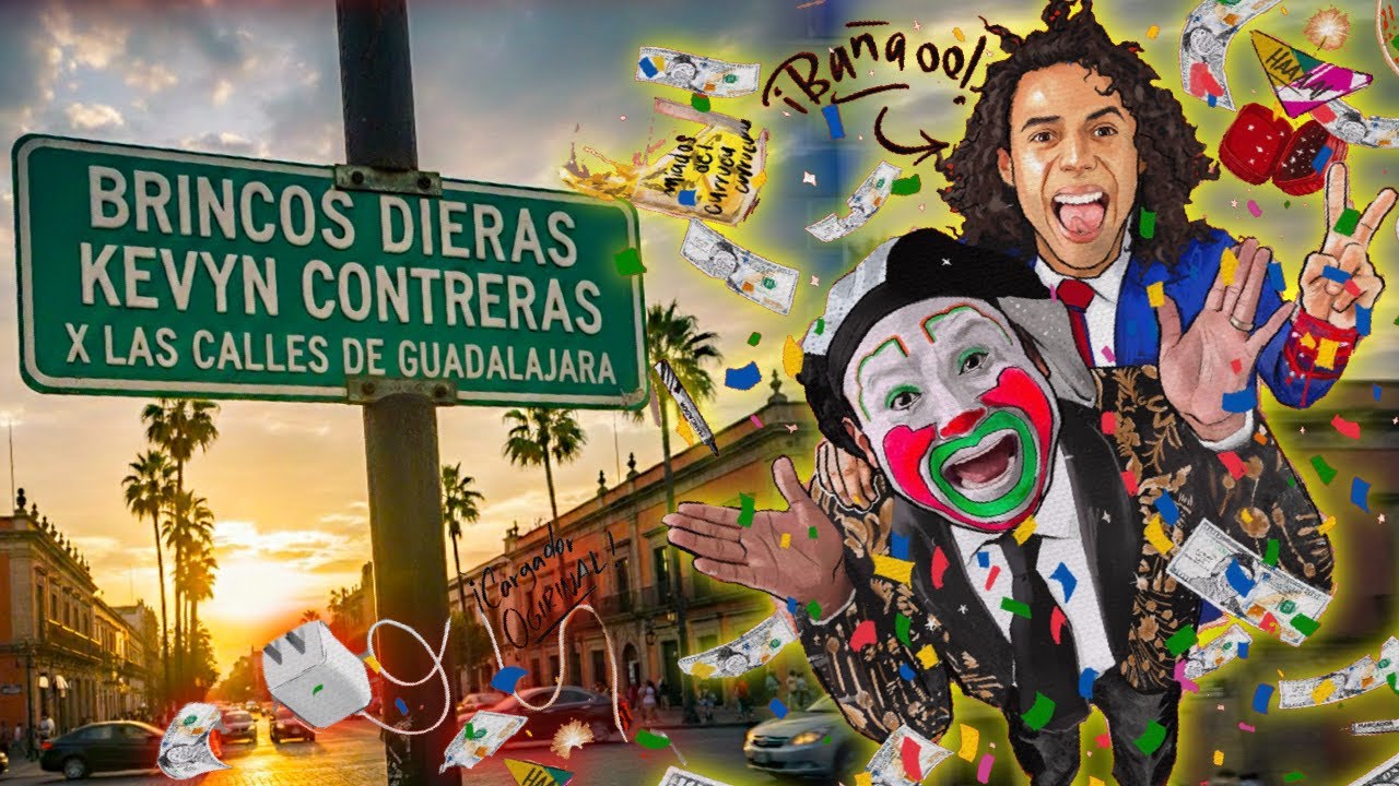 ÉPICO Brincos Dieras & Kevyn Contreras CAMINANDO POR LA CALLES DE GUADALAJARA