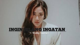 LIRIK LAGU INGIN HILANG INGATAN - WIDDY VIERRA