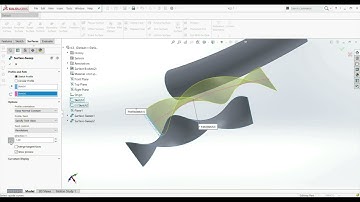 Solidworks Tutorial  -  Swept Surface Orientation And Twist