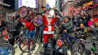 SANTA CLAUS TAKES OVER NYC ON A BMX BIKE! (PT. 3)