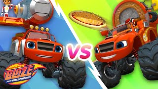 Pizza Blaze Vs. Fishing Blaze Video Game #4 | Blaze and the Monster Machines