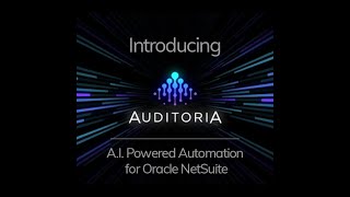 Introducing Auditoria.AI (Oracle NetSuite version)