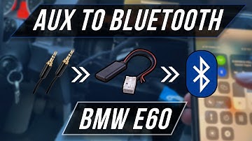 Installing A Bluetooth Adapter In My BMW E60 | AUX To Bluetooth Music