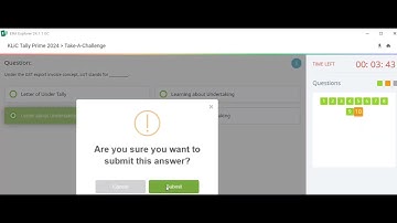 KLiC Tally Prime Era Session 53 Question English l Take a Challenge & Session End Test #tally #era