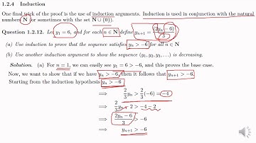 Real Analysis: Lecture 6 - Functions(part 4), proof of theorems using induction, examples