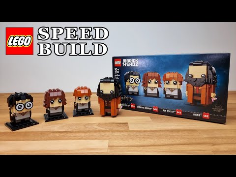 LEGO BrickHeadz Harry Potter 40495 Harry, Hermione, Ron & Hagrid - Lego Speed Build