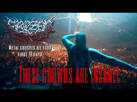 Metal Crushes All Tour first 10 days recap! Amon Amarth Cannibal Corpse Obituary Frozen Soul