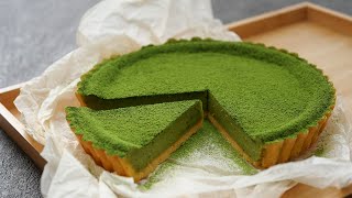 まったり濃厚♡抹茶ホワイトチョコチーズケーキタルト | Matcha White Chocolate Cheesecake tart