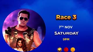 Race 3 Zee Bollywood Premiere Saturday 7Th Nov 9Pm