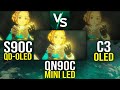 S90C vs QN90C vs C3 SDR Gaming Comparison | Which 4K Upscaled Zelda Best?