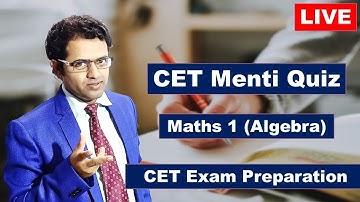 CET Exam 2021 | 10th Maths 1 Menti Quiz | Mahesh Prajapati