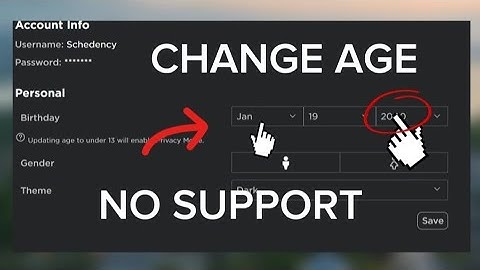 How to change your age on roblox under 13 [NO SUPPORT] [MOBILE]