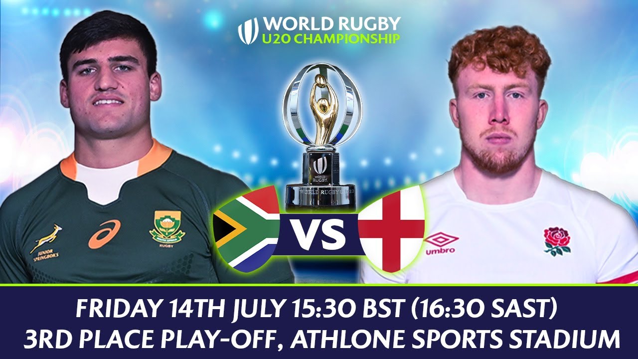 LIVE Rugby South Africa v England World Rugby U20 Championship
