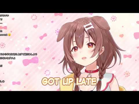 【hololive】Korone Woke Up Late【English】