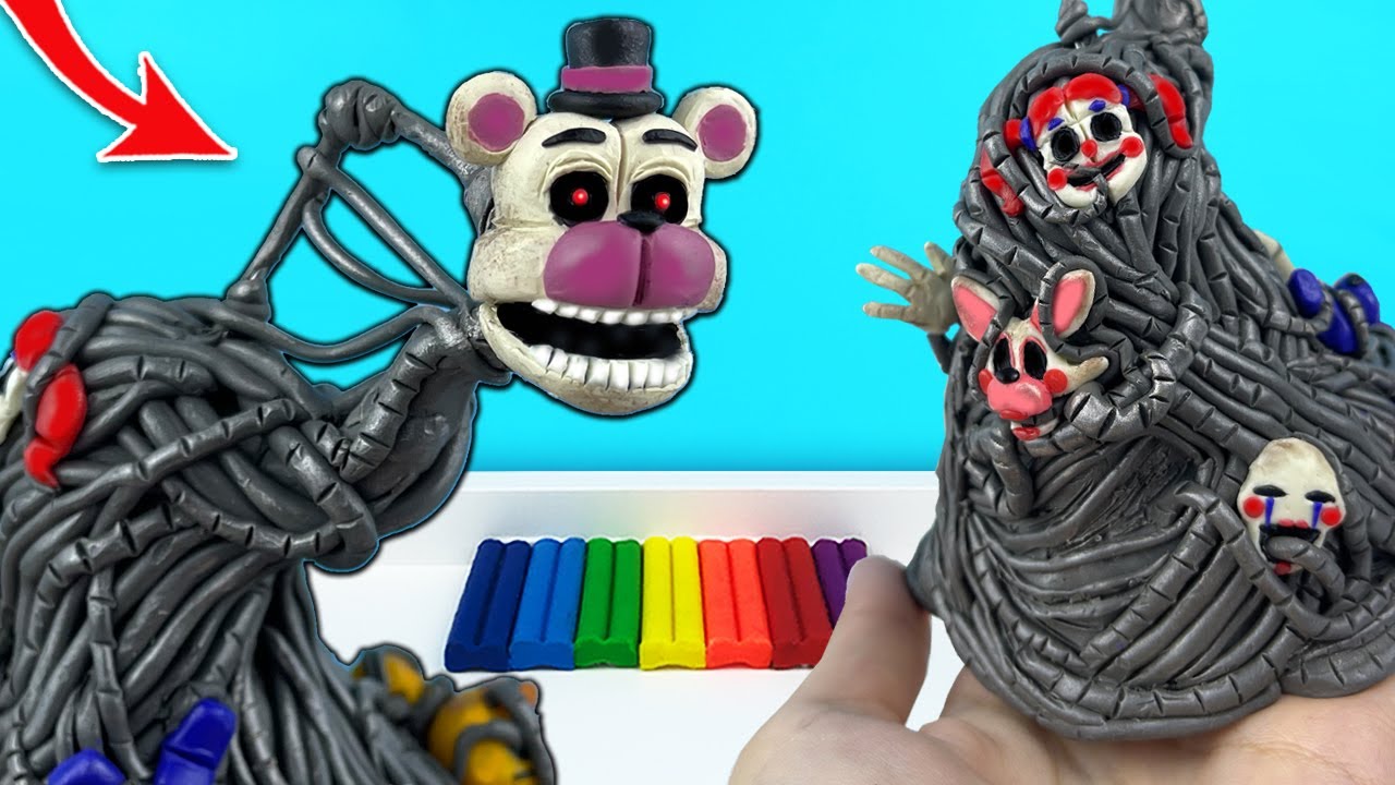 THE BLOB (MOLTEN FREDDY) ☆ FNAF: SECURITY BREACH ✓ POLIMER CLAY TUTORIAL 