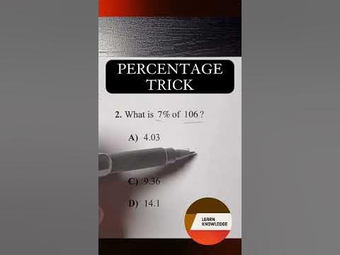Percent Hack - Math Shortcut Trick #youtube #youtubeshorts #ytshorts # ...