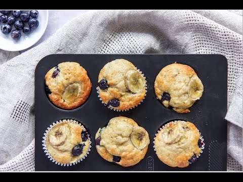 Banana & Blueberry Muffins - Break3
