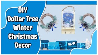 DIY Winter Let It Snow Functional Wall Decor | Christmas Crafts Ideas 2022 | Easy Dollar Tree DIY