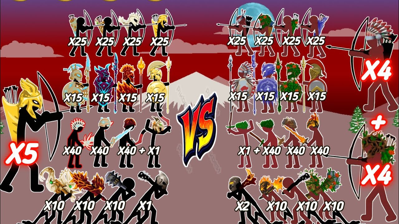 General Ktychu Team vs Toxophilite+ArcherWoodland Team🔥 Who win?  Epic Battle💥