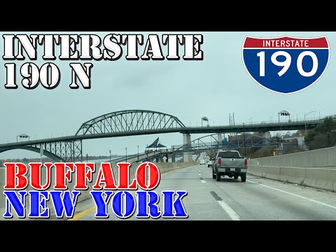 I-190 North - Buffalo - Niagara Falls - New York - 4K Highway Drive