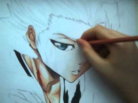 Drawing Toshiro Hitsugaya from Bleach