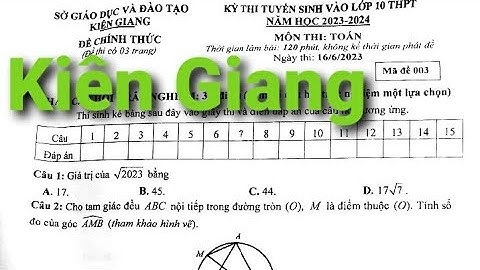 Đề thi toán chu văn an năm 2023-2023 lớp 9 năm 2024