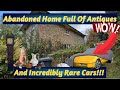Abandoned House Full With Expensive Antiques Inside  And Rare Cars Outside Including A Corvette!!!!