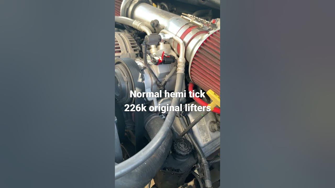 5.7 hemi tick at 226k with original lifters - YouTube