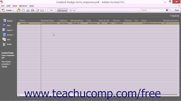 Collecting Distributed Form Responses - Adobe Acrobat XI Training Tutorial Course