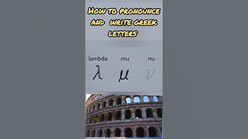 pronouncing all greek letters