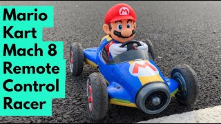 Carrera RC - Super Mario Kart Mach 8 Remote Control Car Race Demo - YouTube