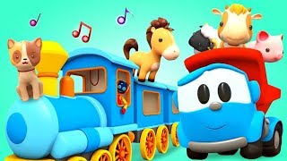 Trem dos animais. Cante com Léo o caminhão! Canções educacionais para crianças. screenshot 2