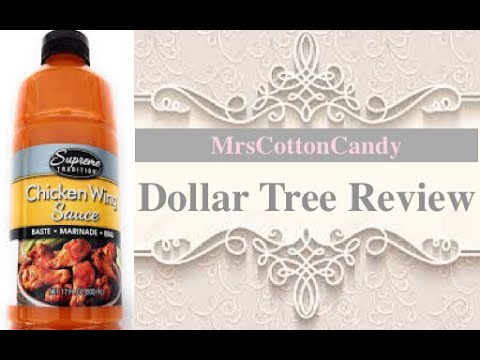DOLLAR TREE REVIEW ( Supreme Tradition Chicken Wing Sauce ) What's For  Dinner Tonight August 2020 
