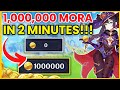 How To Farm 1,000,000 Mora FAST! (NO RESIN) | Genshin Impact