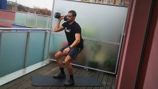 Alternating Single Arm Dumbbell Thruster