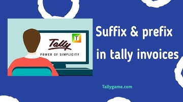 How to set prefix and suffix in invoices - Tally ERP9 Traning Videos