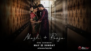 Akash + Pooja | Ring Ceremony | Black Pearl Photography