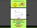 Your connection is not private | SSL Certificate Warning/Error | Viral Engineer BaBa | #shorts