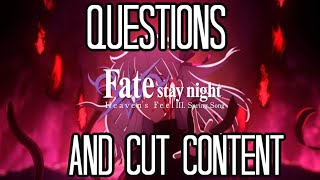 Heaven's Feel 3: Unanswered Questions & Cut Content