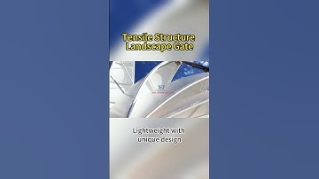 Large Ecopark Landscape Membrane Structure Project #tensile #architecture #ptfe #membrane