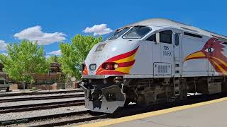 first new Mexican rail runner train leaving Santa fe