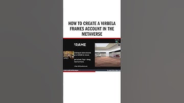How to create a Virbela Frames account in the metaverse