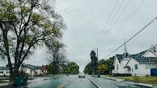 Evening ASMR Driving In The Rain