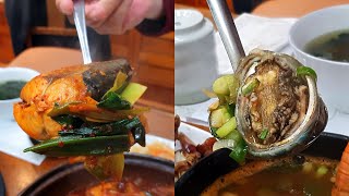 [푸디할리] 제주 향토음식점 제주덤장!! 고등어조림, 해물뚝배기를 한 상 푸짐하게~/ Boiled mackerel, Seafood pot (KOREA Street Food)