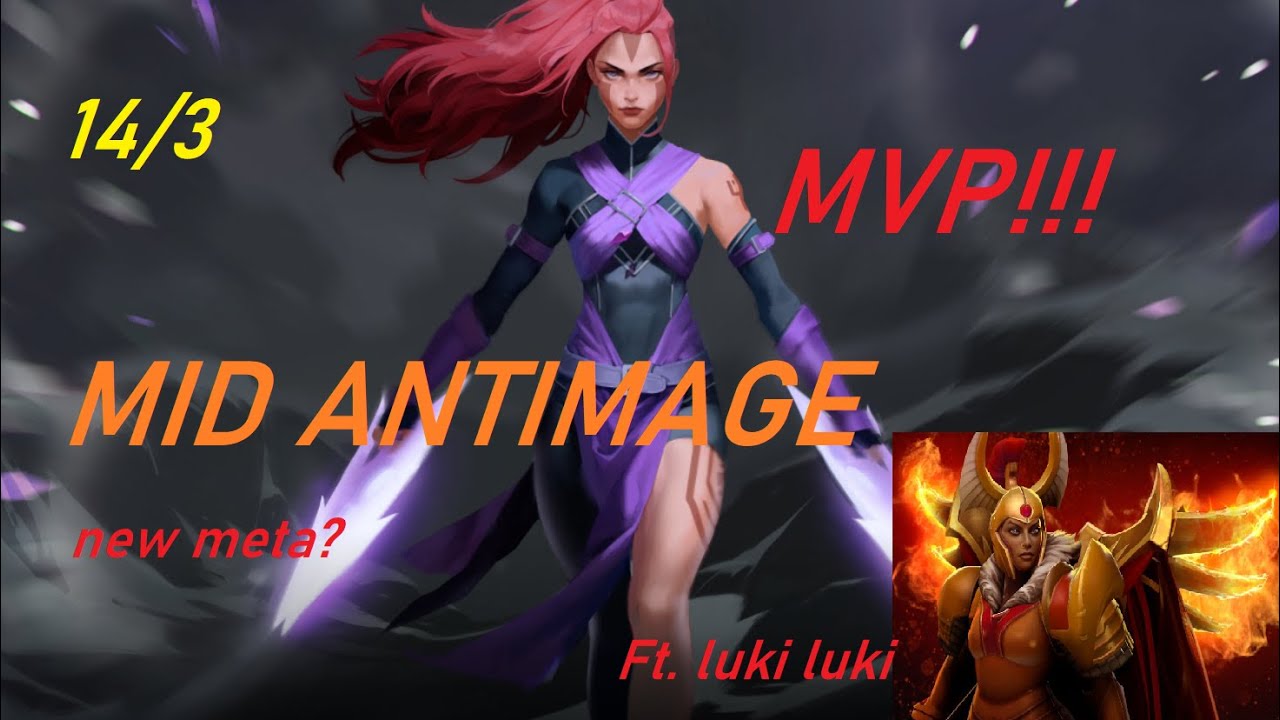 Gunnar Mid Antimage MVP - feat luki luki - Immortal Pro Dota 2 Gameplay