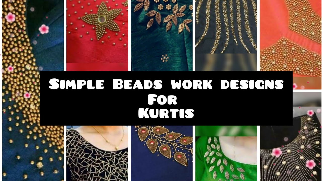 Elegant Semi-Silk Kurti with Beaded Embellishments