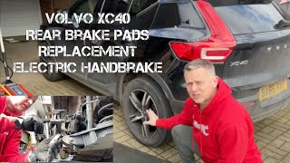 Volvo XC40 Rear Brake Pad Replacement, Electronic Handbrake. Topdon ArtiDiag600 Brake Reset.