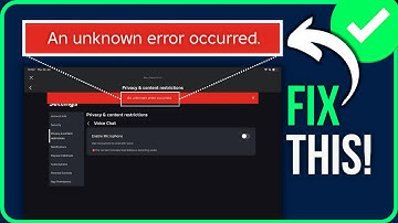An Unknown Error Occurred Roblox [FIXED] | Fix Roblox An Unknown Error Occurred PC